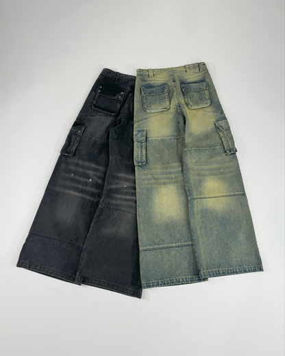 Last Resort Denim Cargos (BLUE)