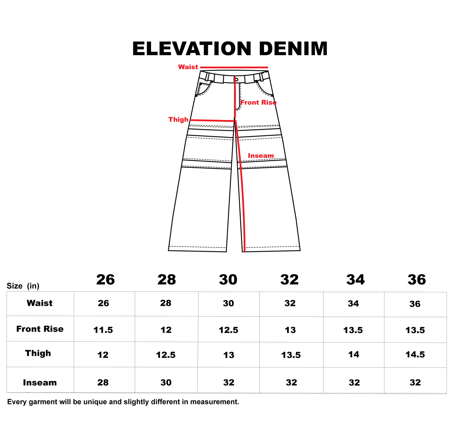 ELEVATION DENIM (WHITE)